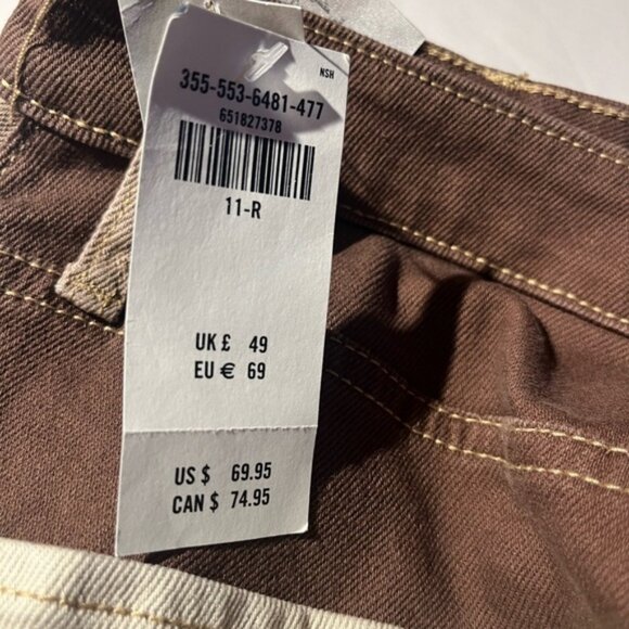 NWT Hollister dads high rise straight leg dad jeans patchwork colour blocking 11 - Picture 9 of 10